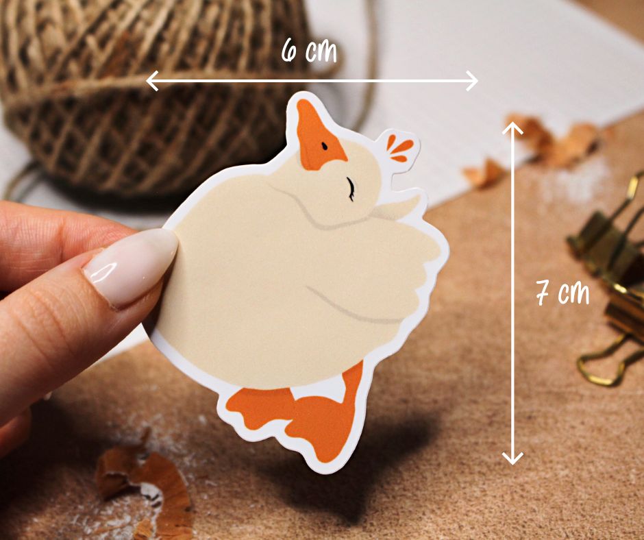 "Happy Goose" - Glossy Vinyl Sticker