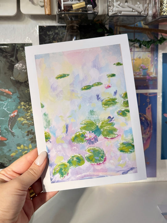 Mini Print A5 - "A sea of water lilies"