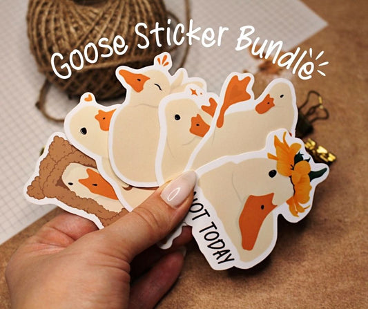 Sticker Bundle "Goose" + gratis Lesezeichen