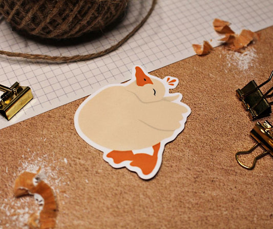 "Happy Goose" - Glossy Vinyl Sticker