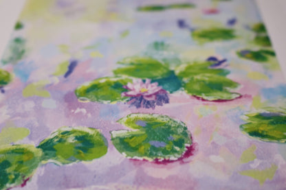 Mini Print A5 - "A sea of water lilies"