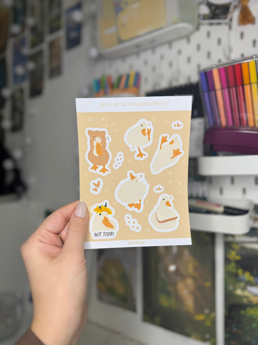 Sticker Sheet - Goose